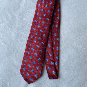 Canali Men's Medium Medallion-Print Silk Tie